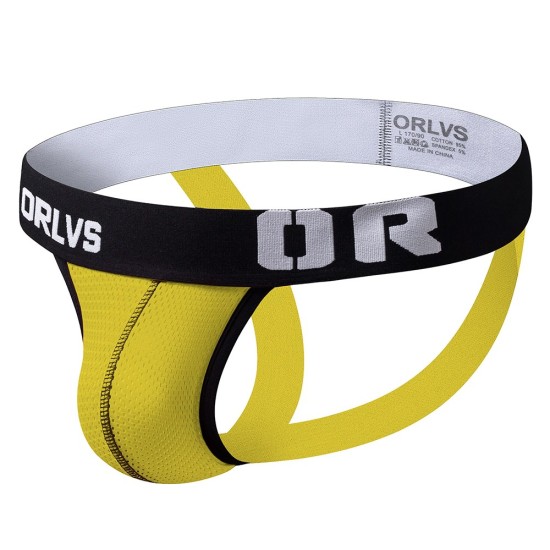 ORLVS жълт мъжки jockstrap с отворен гръб размер M Жълт мъжки jockstrap ORLVS размер M